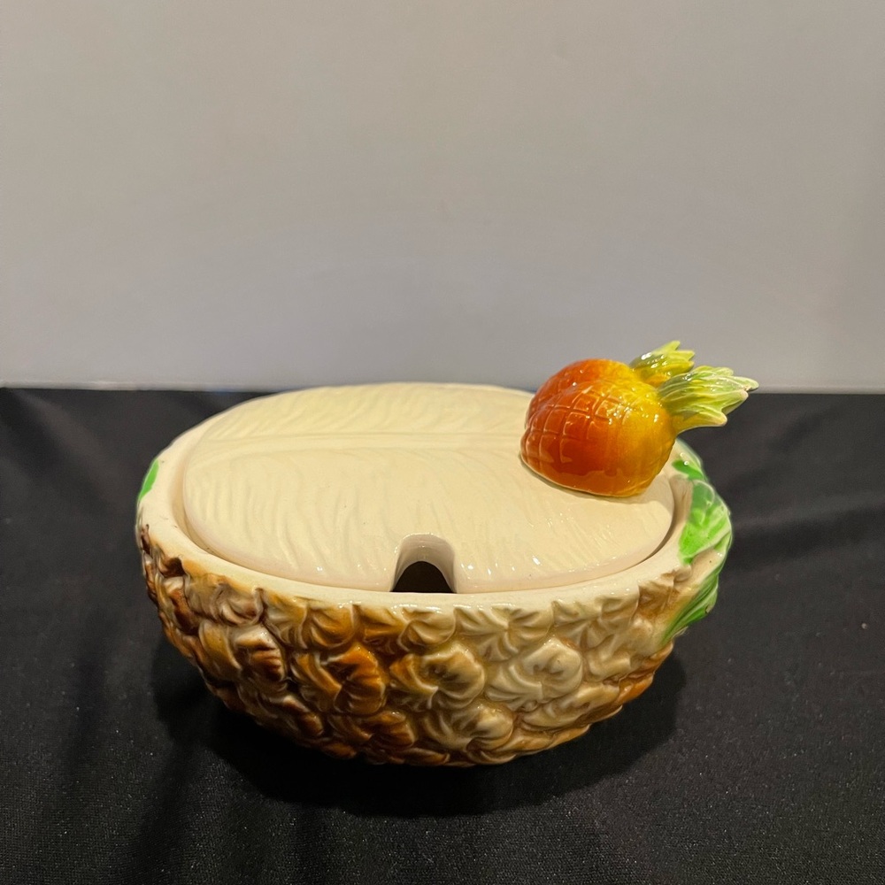Vintage Pineapple Jam/Condiment Dish